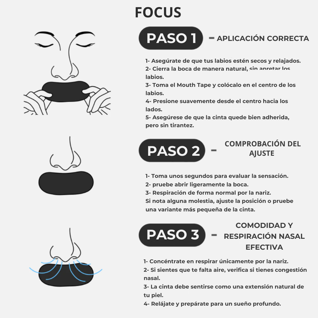 Cinta Bucal (30 Piezas)