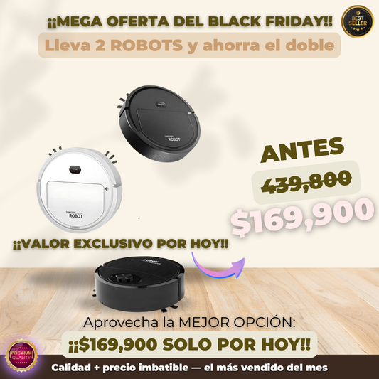 Aspiradora Robot Inteligente 3 en 1 Premium