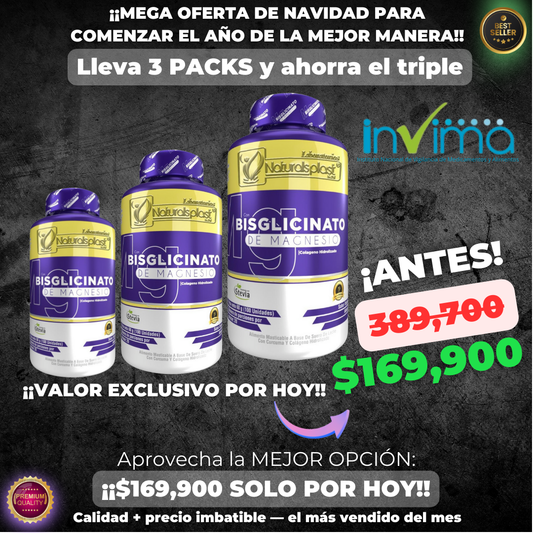 BISGLICINATO DE MAGNESIO PREMIUM DE U.S.A